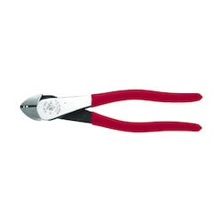 Klein Tools D243-8 | Diagonal Cutting Pliers, High-Leverage, Stripping, 8-Inch