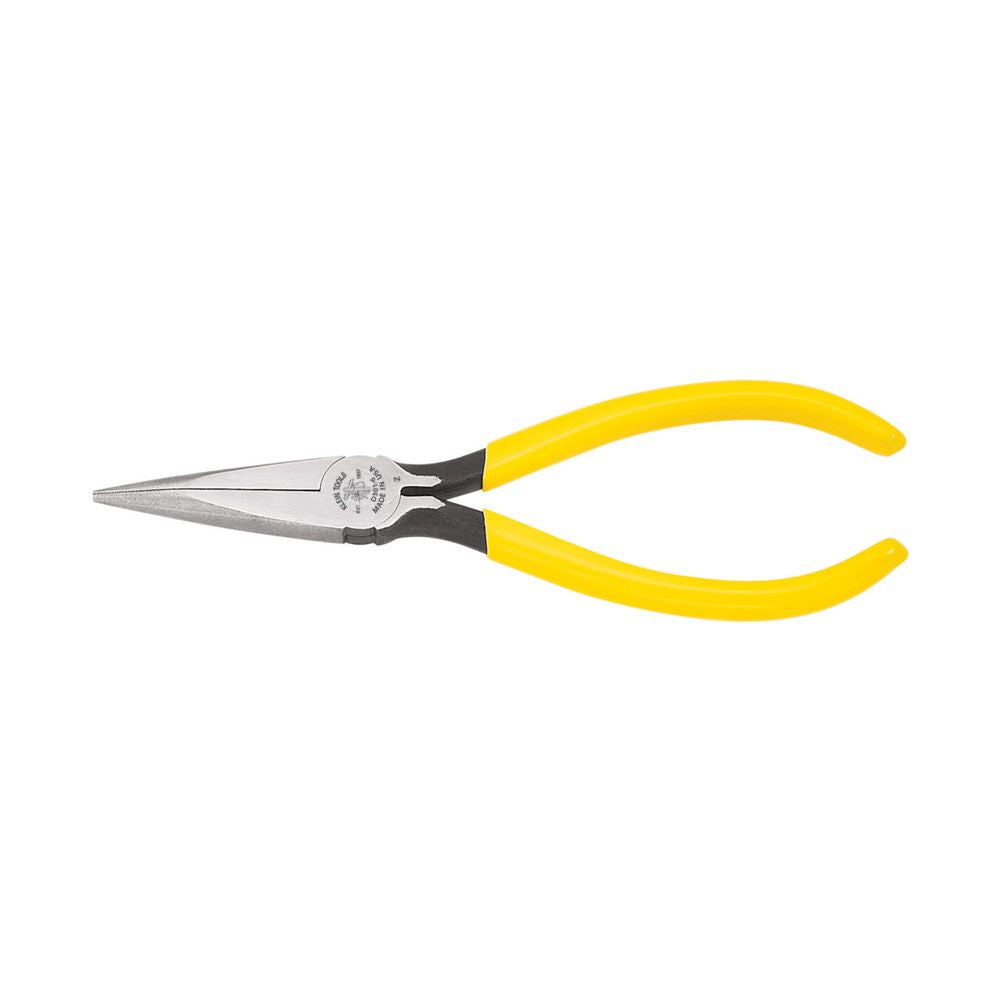 Klein Tools D301-6C | Pliers, Standard Needle Nose Pliers, Spring-Loaded, 6-Inch