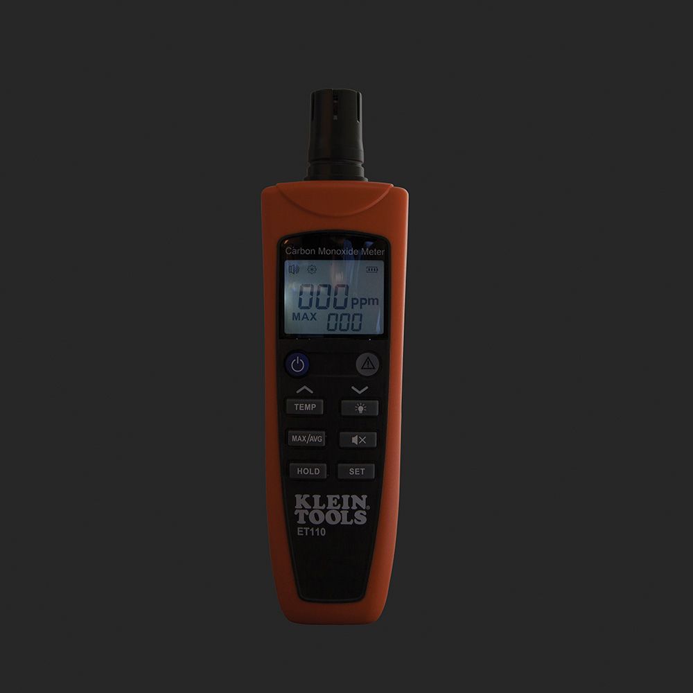 Klein Tools ET110 | Carbon Monoxide Detector with Carry Pouch and Batteries