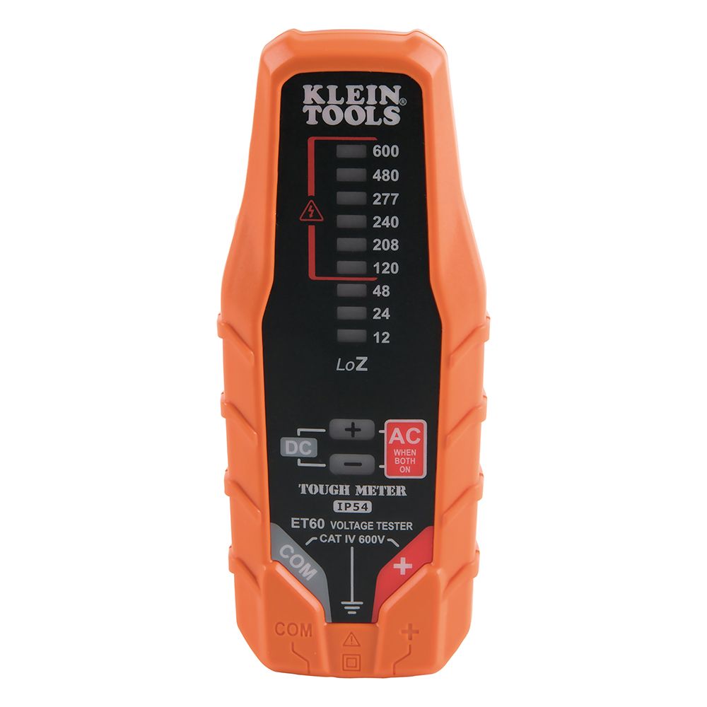 Klein Tools ET60 | Electronic AC/DC Voltage Tester, 12 to 600V