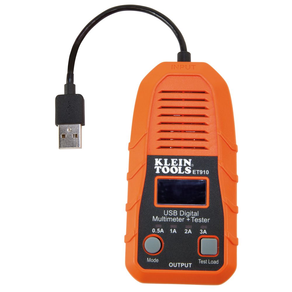 Klein Tools ET910 | USB Digital Meter and Tester, USB-A (Type A)