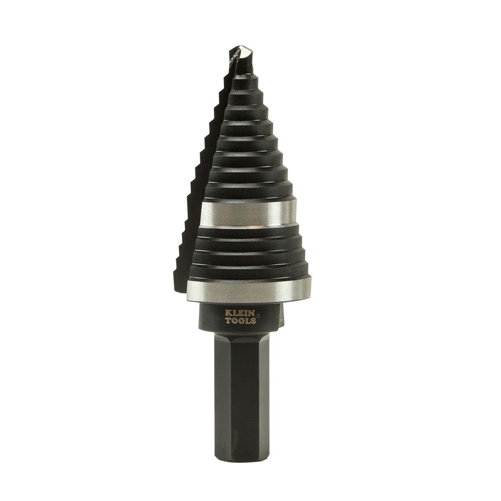 Klein Tools KTSB11 | Step Drill Bit 11 Double-Fluted 7/8 to 1-1/8-Inch