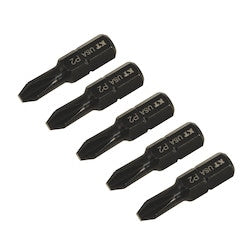 Klein Tools PH215 | 2 Phillips Insert Power Driver, 1-Inch 5-Pack