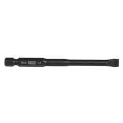 Klein Tools SL14355 | 1/4-Inch Slotted Power Drivers, 3-1/2-Inch, 5-Pack