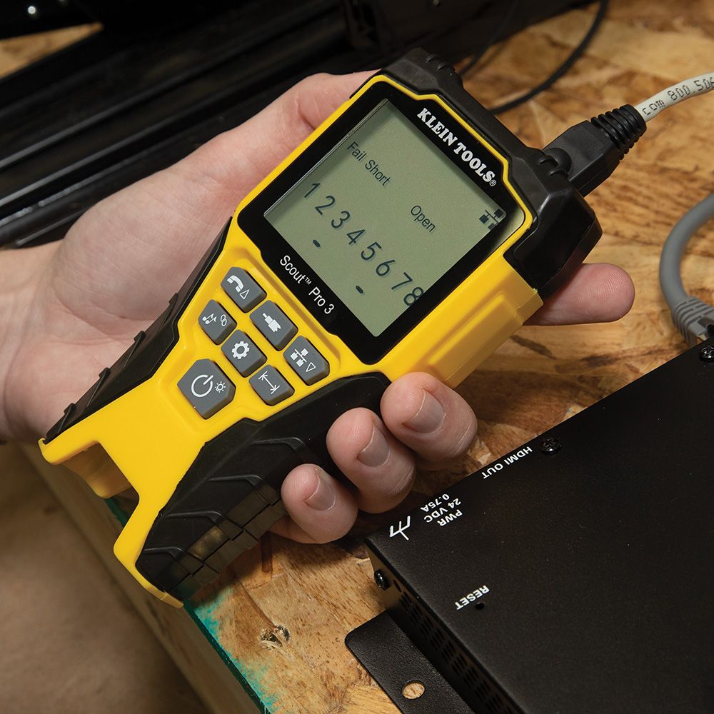 Klein Tools VDV501-851 | Cable Tester Kit with Scout Pro 3 Tester, Remotes, Adapter, Battery