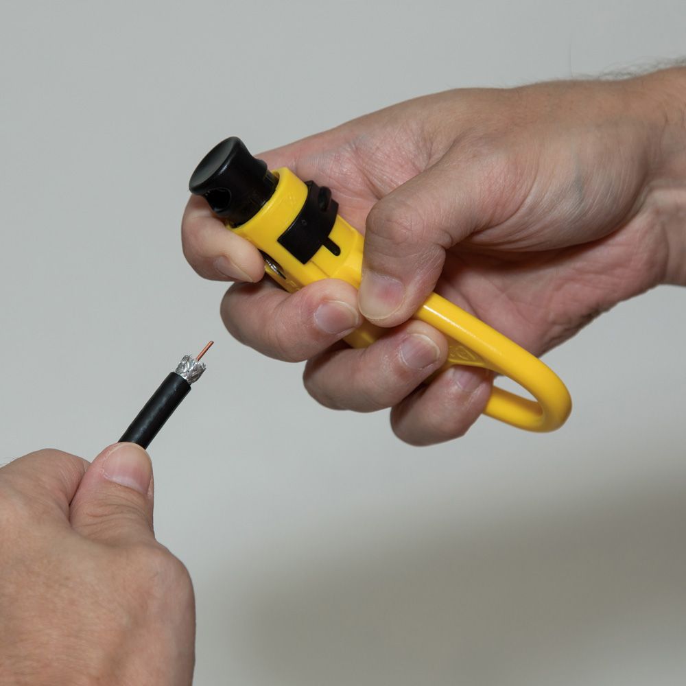 Klein Tools VDV110-061 | Coax Cable 2-Level Radial Stripper