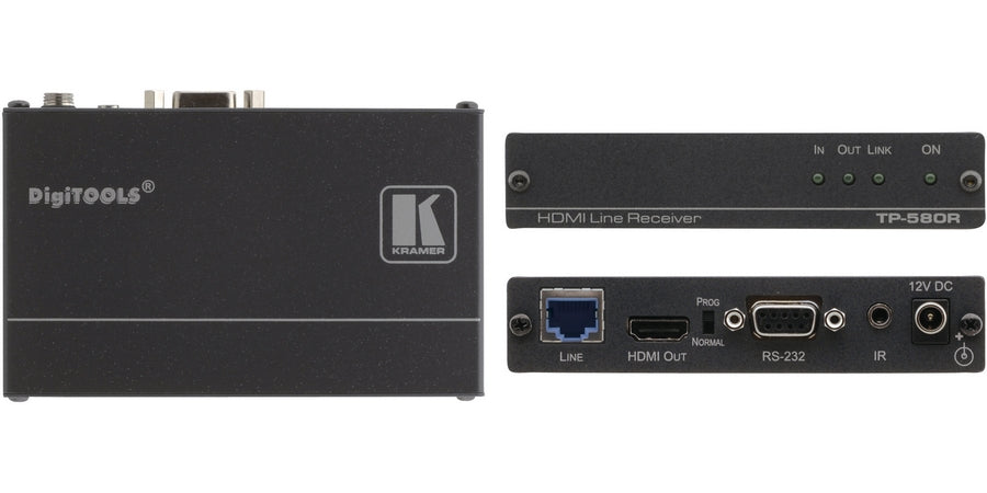 Kramer 50-80022090 | Receiver, HDMI, 1080p, 4K, 1 Input, 1 Output, RJ45