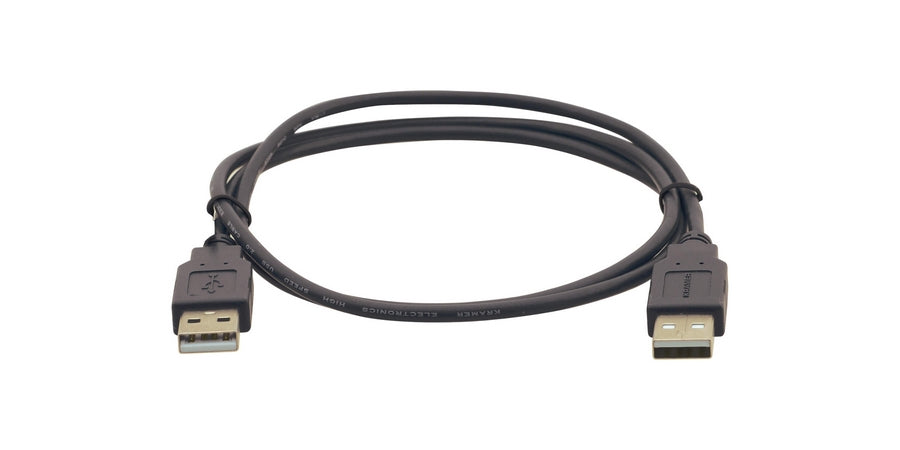 Kramer 96-0212006 | USB Data Transfer Cable, Gray, Webcam, Printer, Keyboard/Mouse, USB Camera, Length 6 ft.