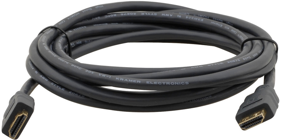Kramer 97-0131010 | Flexible High Speed Cable,High Speed Cable, Gray, 30 AWG, Tinned Copper Conductor, PVC Jacket