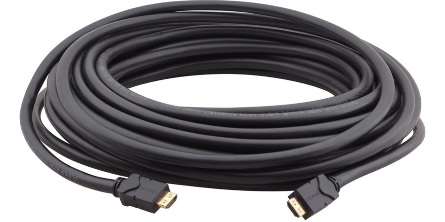 Kramer 97-91213050 | HDMI Cable, Black, 24 AWG, HDMI Male to HDMI Male, Length 50 ft.