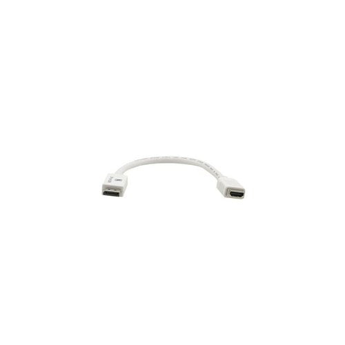 Kramer 99-97220004 | Active Adapter Cable, Outputs HDMI Female, Inputs Display Port Male, Length 2 ft, White