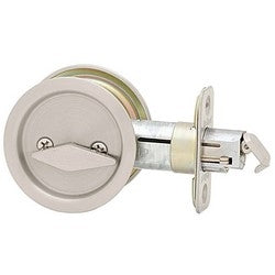 Kwikset 335 11P | Round Pocket Door Lock, Venetian Bronze (Privacy)