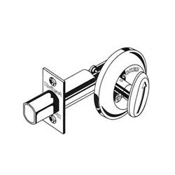 Kwikset 663 26D 2 3/8 RFL RCS | One?Sided Deadbolt (Satin Chrome), Round Face Drive?In Bolt, Round Corner Strike, 2?3/8? Backset