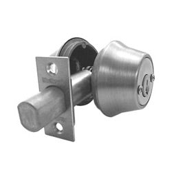 Kwikset 665 5 RCAL RCS/5303 K3 | Door Deadbolt, Square Corner Strike/Adjustable Latch, Double Cylinder, Antique Brass