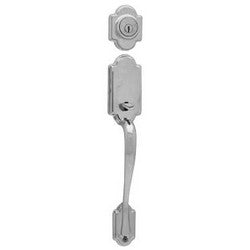 Kwikset 800AN LIP 11P SMT 6AL STRKP | Door Handleset, Arlington, Round Corner Strike/Adjustable Latch, Single Cylinder, Venetian Bronze, Without Interior Pack