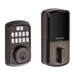 Kwikset 99420-002 | AURA Bluetooth Keypad Smart Lock featuring SmartKey Security in Venetian Bronze