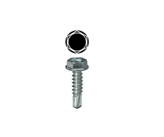 L. H. Dottie TEKHW14112 | 14 x 1-1/2'' Hex Washer Head Self Drilling Screw