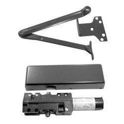 LCN Closers 4040XP RW/PA DKBRZ TBWMS | Door Closer, Heavy Duty, 1-6 Adjustable Spring, Cast Iron, Dark Bronze, Regular Arm, Plastic Cover, Thru-Bolt, Wood and Machine Screw with Parallel Arm Shoe