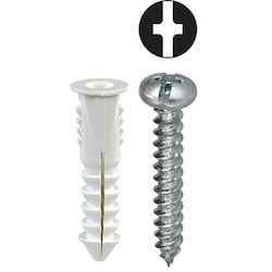 L. H. Dottie 1AK | 6 White Wing Conical Anchor Kit With Pan Head Combo Drive Screws