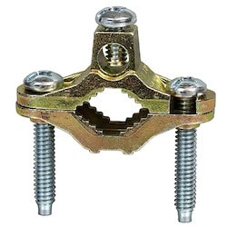 L. H. Dottie 20B | 1/2''-1'' Pressure Cast Brass Plated Bare Ground Clamp