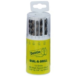 L. H. Dottie DB13K | 13 Pc High Speed Dial-A-Drill Kit