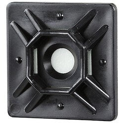 L H Dottie Company DT75SB | 3/4 X 3/4" Adhesive Mounting Bases - U.V. Black