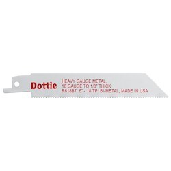 L. H. Dottie R618B7 | 3/4'' x 6'' Bi-Metal Reciproblade