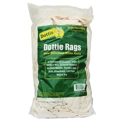 L. H. Dottie RGZ2 | 2 lb Bag New White Knit Rags