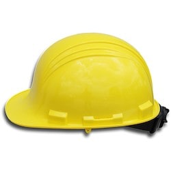 L H Dottie Company SFTYR | Safety Helmet - Yellow (Ratchet Type)