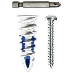 L. H. Dottie WDPK10 | 10 Nylon Walldriller Plus Anchor Kit With Pan Head Phillips Drive Screws