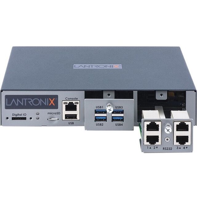 Lantronix EMG851020S | Console Server, 4X RJ45 Serial 1 USB 2.0 Port, 2 Gbe RJ45 Ethernet, LTE Apac