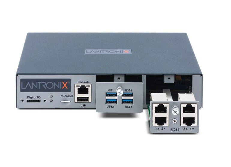 Lantronix EMG852020S | Console Server, 4X RJ45 Serial 1 USB 2.0 Port, 2 GBE RJ45 Ethernet, LTE APAC