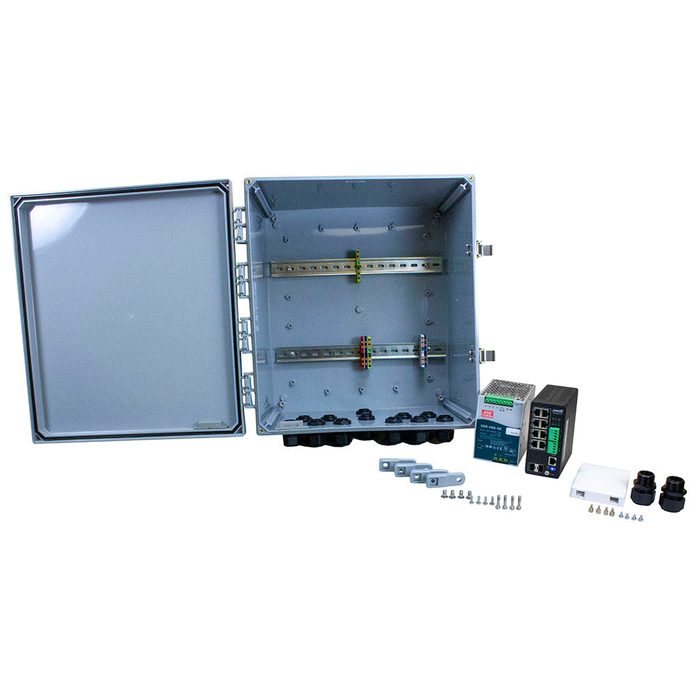 Lantronix OCA-1BA1A1 | Cabinet Bundle, 582 Switch-channel, 25160 PS, FMK, EDCA, Pole Mount