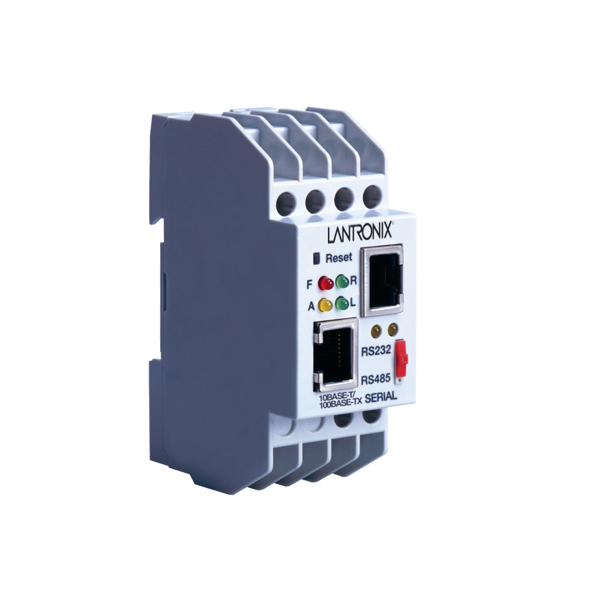 Lantronix XSDRSN-03 | XPress DR, Industrial Device Server, Din-rail Mount, Serial Interface, 10BaseT/100Base-TX, 9-30VDC/9-24VAC, RoHS