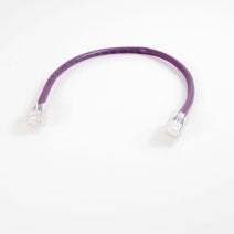 Legrand 566-145-001 | Q-Series Patch Cords, Cat6, Non-Booted, Purple, 1 Ft