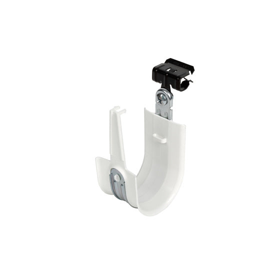 Cablofil CJ32HPHOK58 | 2" Plastic Coated J-Hook with Latch and Knock-on Beam Clip 5/16-1/2"