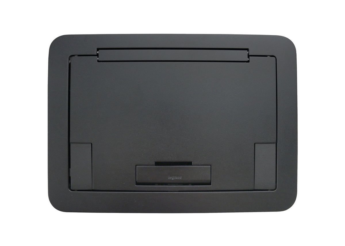 Legrand EFB45BTBK | Floor Box Flush Style Cover with Solid Lid