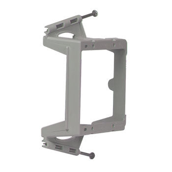 Legrand AC100912 | Bracket, 2-Gang, Low Voltage, Screw-On, 4" Width x 1.5" Depth x 3.78" Height, Cast Alloy, Gray
