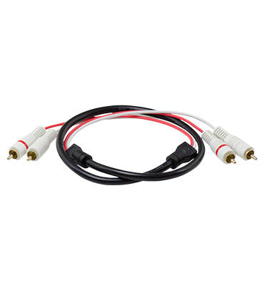 Legrand AC2206BK | Audio/Video Cable, Universal-2, In-Wall, 28 AWG, 6?Length, CL2 Jacket, Gold Plated Connector, Black