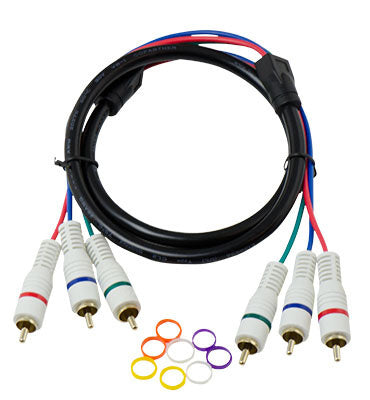 Legrand AC2325BK | Audio/Video Cable, Universal-3, In-Wall, 28 AWG, 25’ Length, CL2 Jacket, Gold Plated Connector, Black