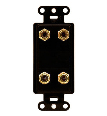 Legrand F9005BR | Universal Dual Speaker Strap (with labels), Brown
