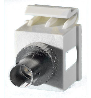 Legrand KSSTW | Keystone Insert, Audio/Video, ST Multi-Mode, 0.67" Width x 1.65" Depth x 0.84" Height, Phosphor Bronze, White