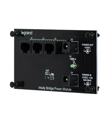 Legrand PW1013 | Intuity Bridge Power Module, 18 Watt, 1.5 Ampere, RJ45, 6.5" Length x 3" Width x 3" Height, With Cold Rolled Steel Mounting Bracket