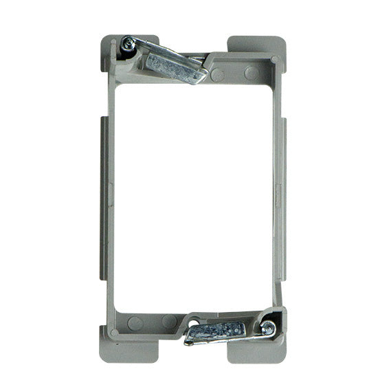 Legrand SLV1W | Electrical Box Bracket, Low Voltage, 1-Gang, Swing, 2.38" Width x 1.91" Depth x 4.2" Height, Cast Alloy, For Retrofit with Quick/Click Technology