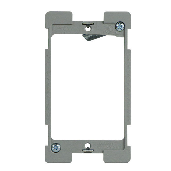 Legrand SLV1W | Electrical Box Bracket, Low Voltage, 1-Gang, Swing, 2.38" Width x 1.91" Depth x 4.2" Height, Cast Alloy, For Retrofit with Quick/Click Technology