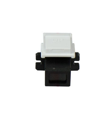 Legrand WP1211WH | Keystone Insert, LC Multi-Mode Fiber Female-to-Female Coupler, 0.7" Length x 4" Width x 6" Height, White