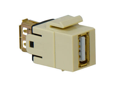 Legrand WP1220IV | Keystone Insert, USB 2.0 A/A Coupler, 0.65" Length x 4" Width x 6" Height, Ivory