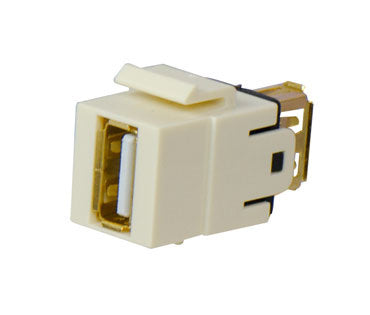 Legrand WP1220IV | Keystone Insert, USB 2.0 A/A Coupler, 0.65" Length x 4" Width x 6" Height, Ivory