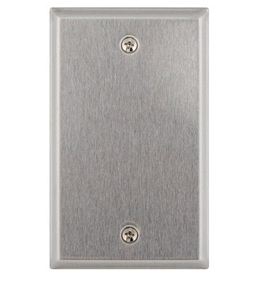 Legrand WP3400SS | 1-Gang Blank Wall Plate, Stainless Steel