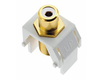 Legrand WP3461WH | RCA to F-Connector, White